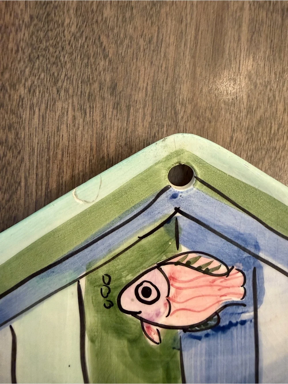 Ceramic Fish Letter Holder